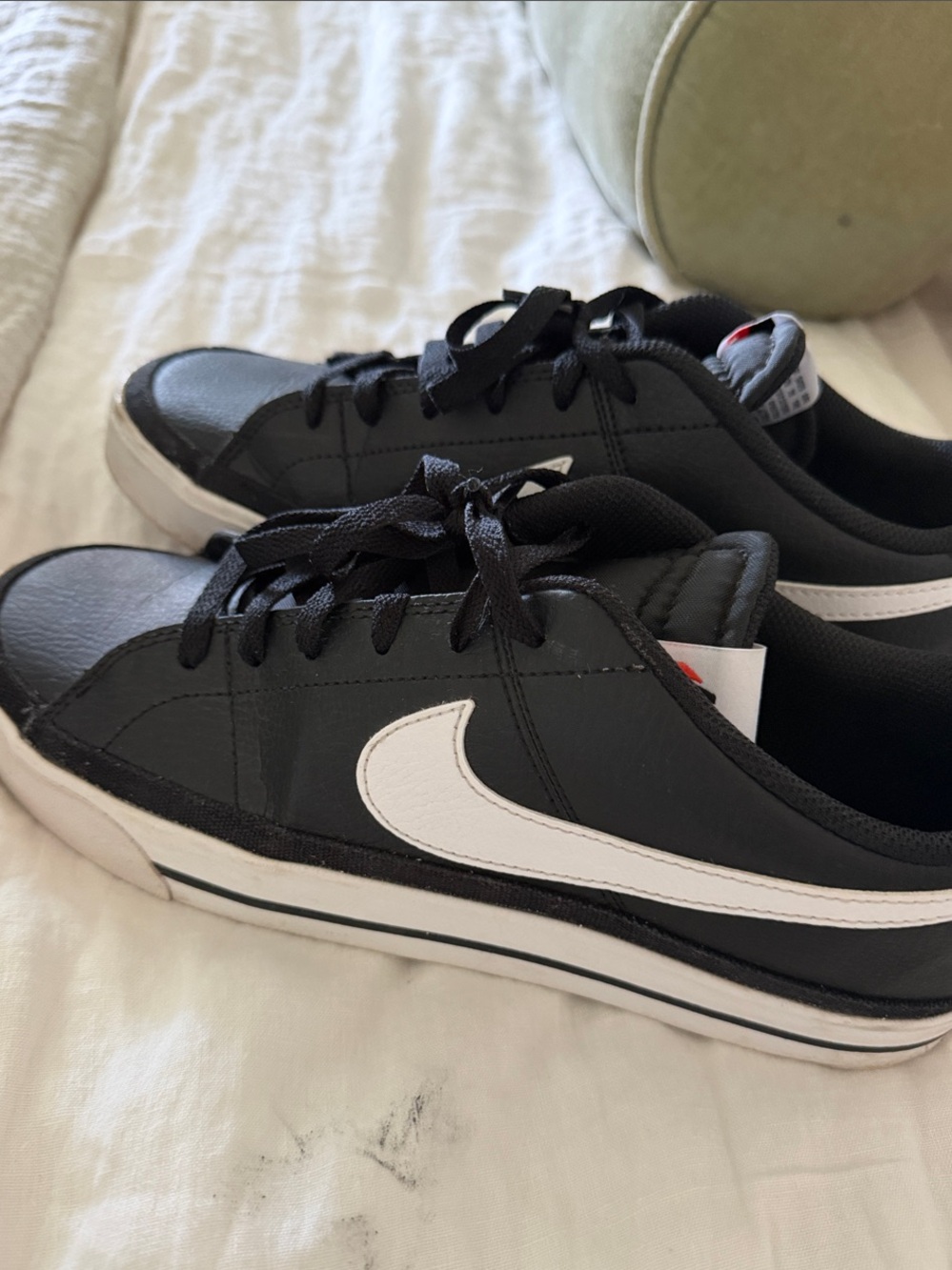 Nike Black and White Low-Top Skate Sneakers